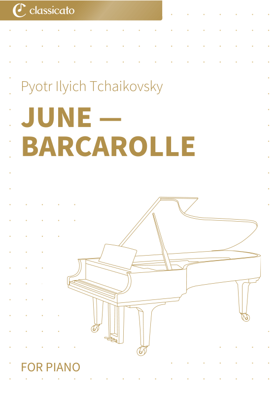 Produktbild zu: June — Barcarolle - Easy-to-play piano edition in A minor for beginners and returning players