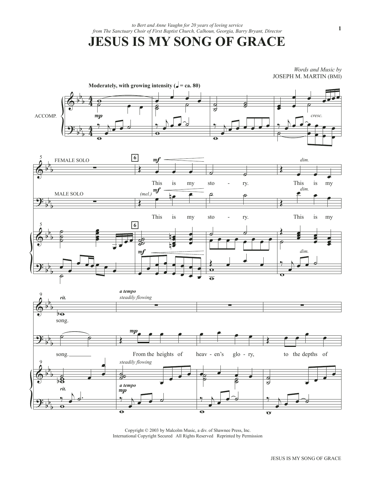 Produktbild zu: Jesus Is My Song Of Grace (from Voices Together: Duets for Sanctuary Singers)