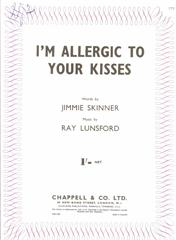 cover: I'm Allergic To Your Kisses, Ray Lunsford, Gesang, Gitarre, Klavier