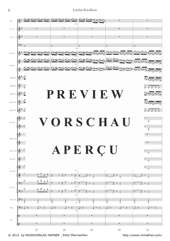 Product gallery: Page 11 of 11 Leichte Kavallerie, , (large wind orchestra)