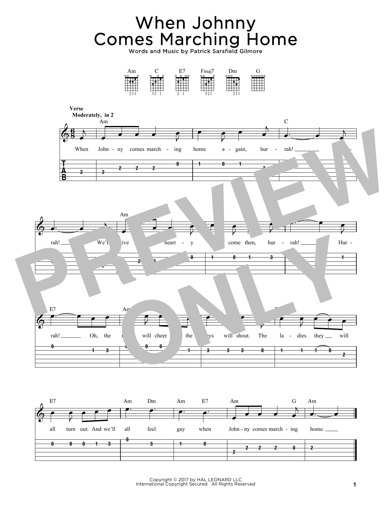 Product gallery: Page 1 of 1 When Johnny Comes Marching Home, Patrick Sarsfield Gilmore