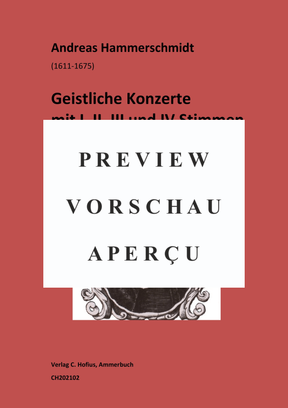 Produktgalerie: Seite 2 von 11 Musikalische Andachten I.Teil: Geistliche Konzerte, , (1 - 4 Stimmen mit B.C.)