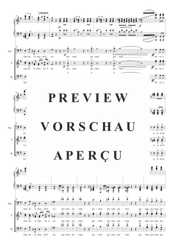 Produktgalerie: Seite 7 von 11 I Lombardi - (Act 2-I) E' dunque vero, , Männerchor TBB und Klavier