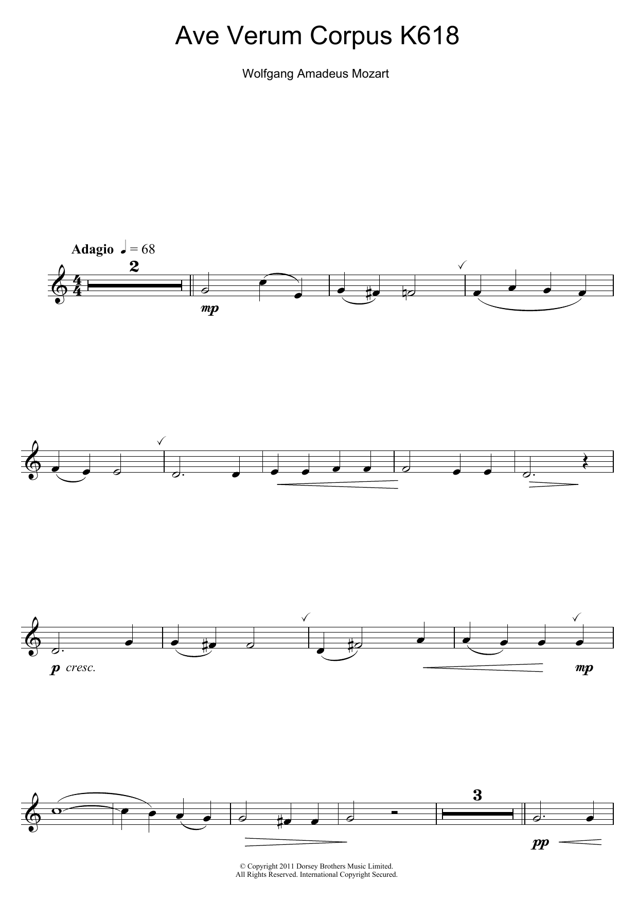 Product gallery: Page 1 of 1 Ave Verum Corpus, K618 (Jesu, Word Of God Incarnate), Wolfgang Amadeus Mozart