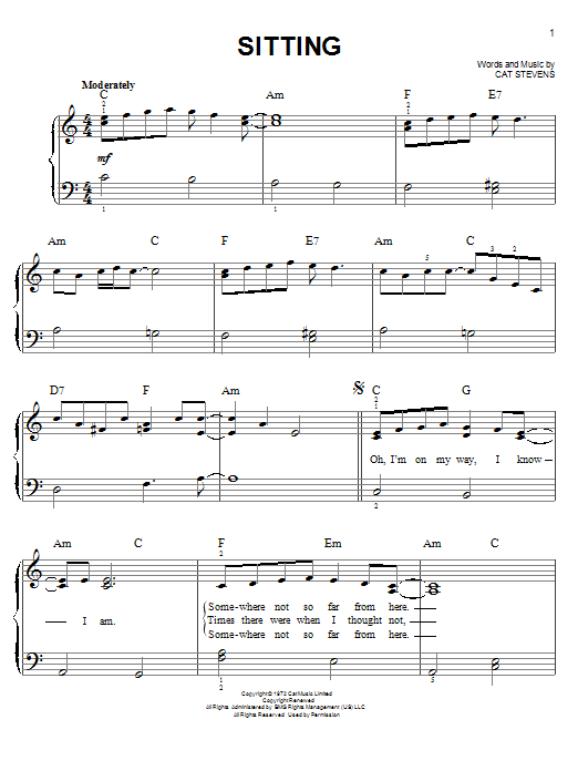 Product picture to:  Sitting - Cat Stevens