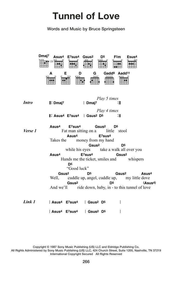 Produktgalerie: Seite 1 von 1 Tunnel Of Love, Bruce Springsteen, Gitarre