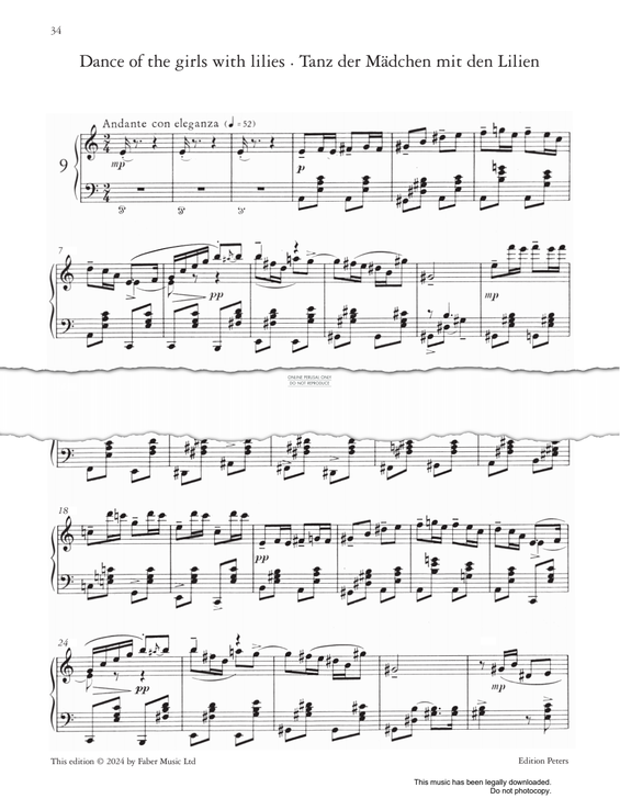 Produktgalerie: Seite 1 von 1 Dance Of The Girls With Lilies (from 'Romeo and Juliet Op.75'), Sergei Prokofiev, Klavier