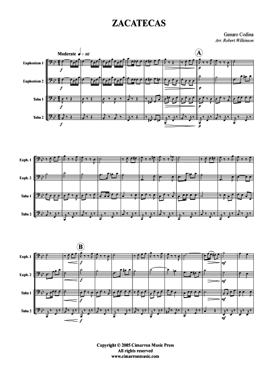 Product picture to: Zacatecas March Traditional