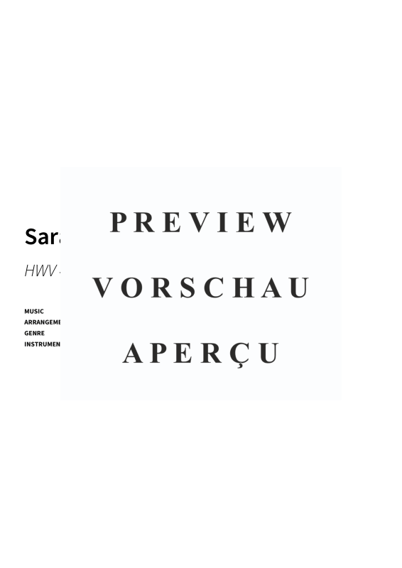 Produktgalerie: Seite 3 von 5 Saraband - HWV 437 · Simplified Version, , Klavier Solo