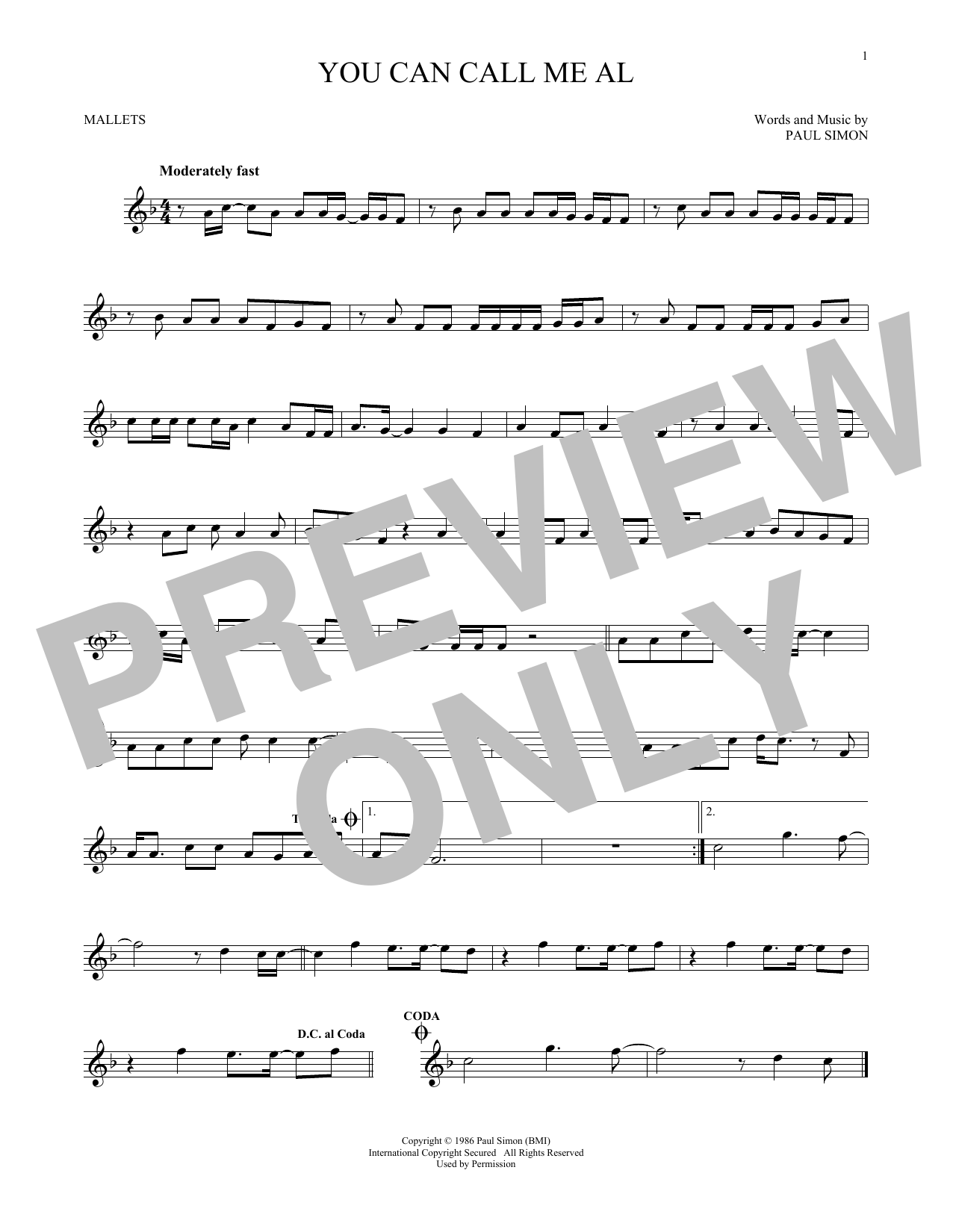 Product gallery: Page 1 of 1 You Can Call Me Al, Paul Simon