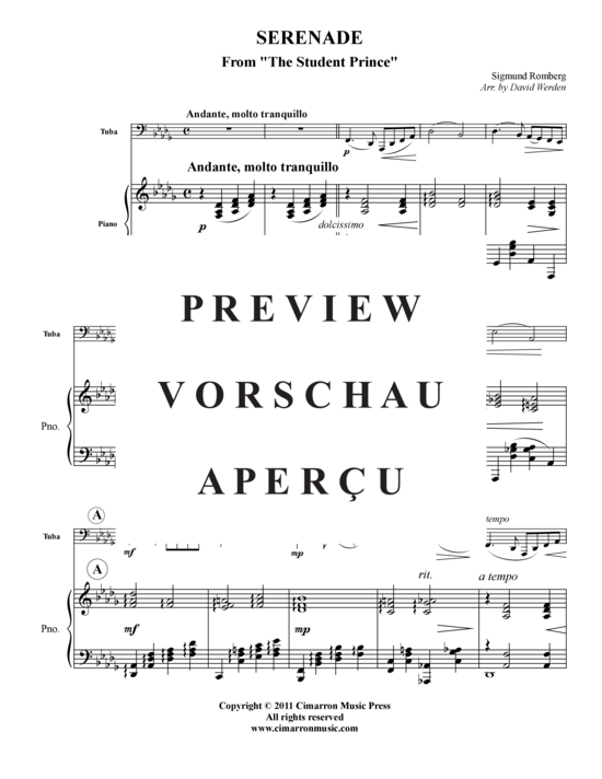 Product gallery: Page 2 of 6 Serenade , , (tuba + piano)