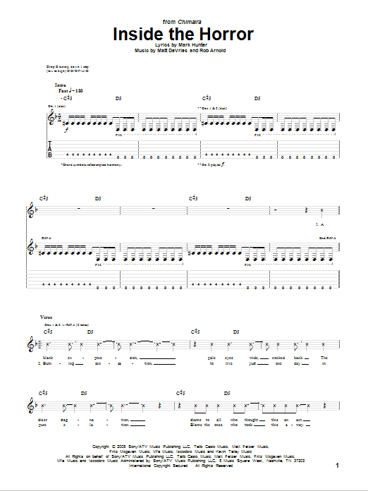 Produktgalerie: Seite 1 von 1 Inside The Horror, Chimaira, Gitarre