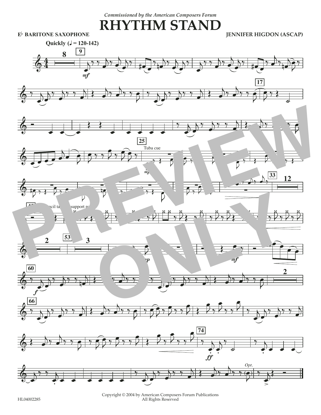 Produktbild zu: Rhythm Stand - Eb Baritone Saxophone
