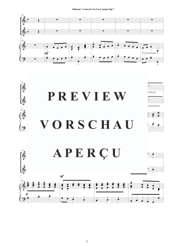 Product gallery: Page 3 of 11 Oboe Concerto No.2 in C-Dur Op.7, , 2 Oboes and Piano/Harpsichord