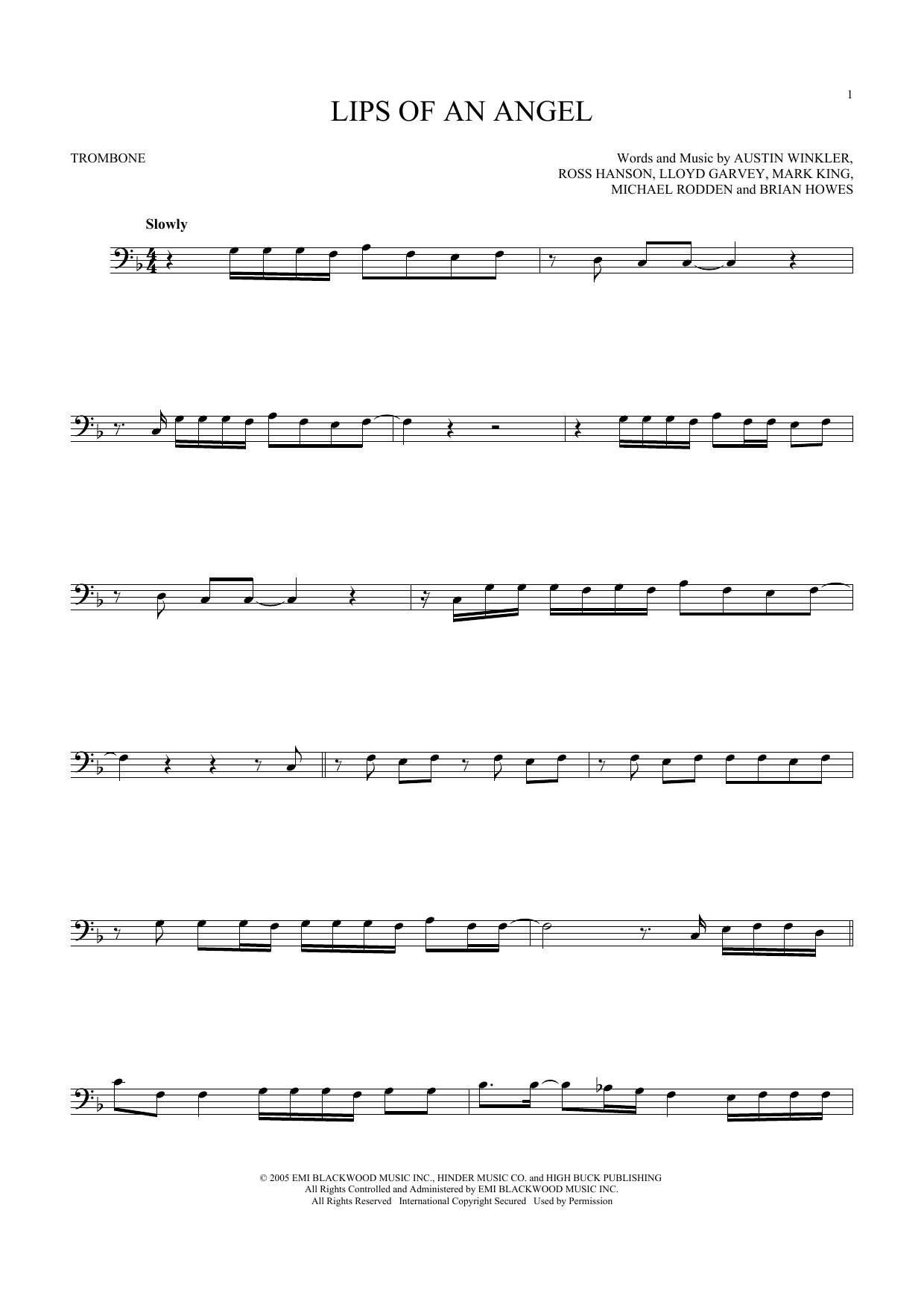 Product gallery: Page 1 of 1 Lips Of An Angel, Hinder