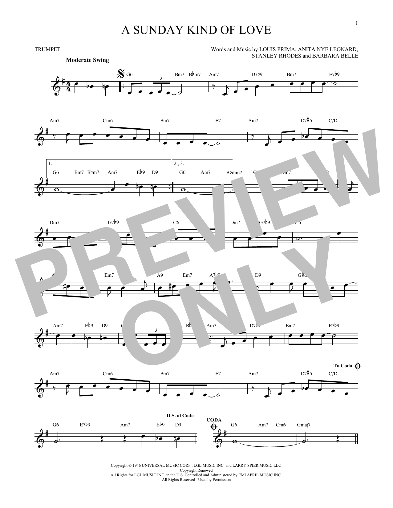 Produktgalerie: Seite 1 von 1 A Sunday Kind Of Love, Etta James, Trompete