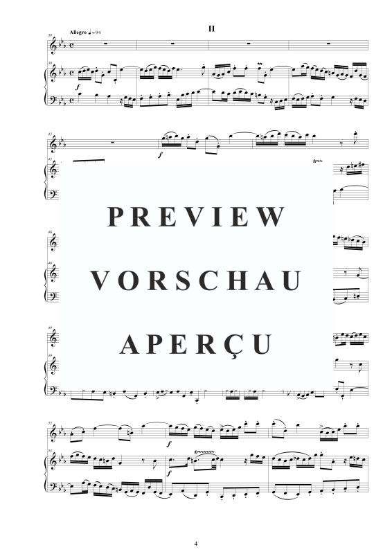Produktgalerie: Seite 5 von 11 Flöten Sonate Nr. 4 in C-Moll BWV 1017, , Flöte und Cembalo/Klavier
