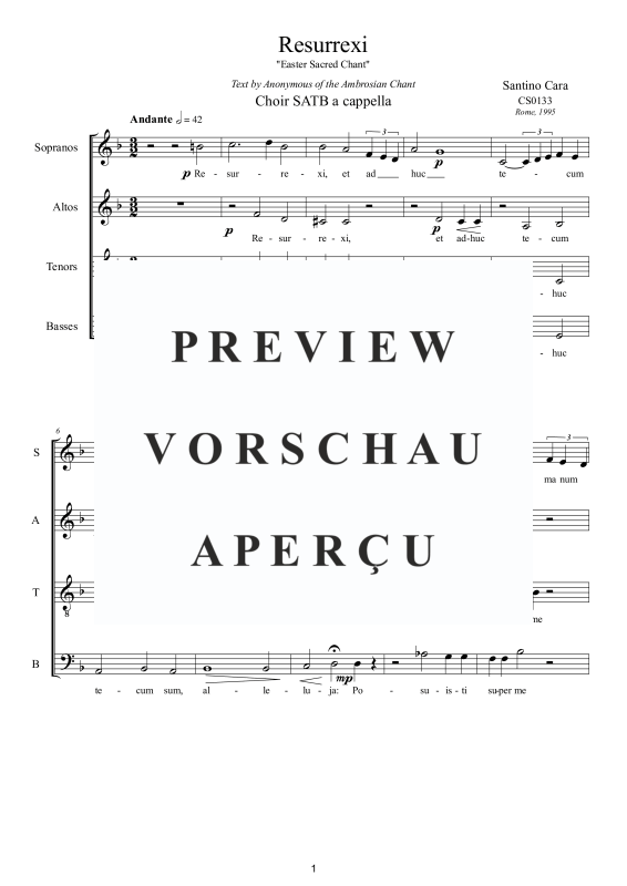 Produktgalerie: Seite 2 von 11 Resurrexi, , Gemischter Chor