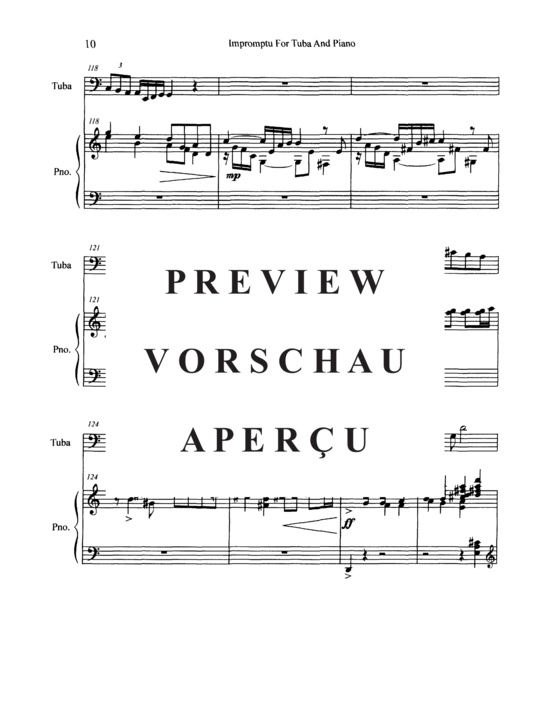 Produktgalerie: Seite 12 von 21 Impromptu , , (Tuba + Klavier)