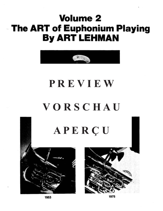 Product gallery: Page 3 of 21 Volume II- The Art of the Euphonium , , (Euphonium Solo)