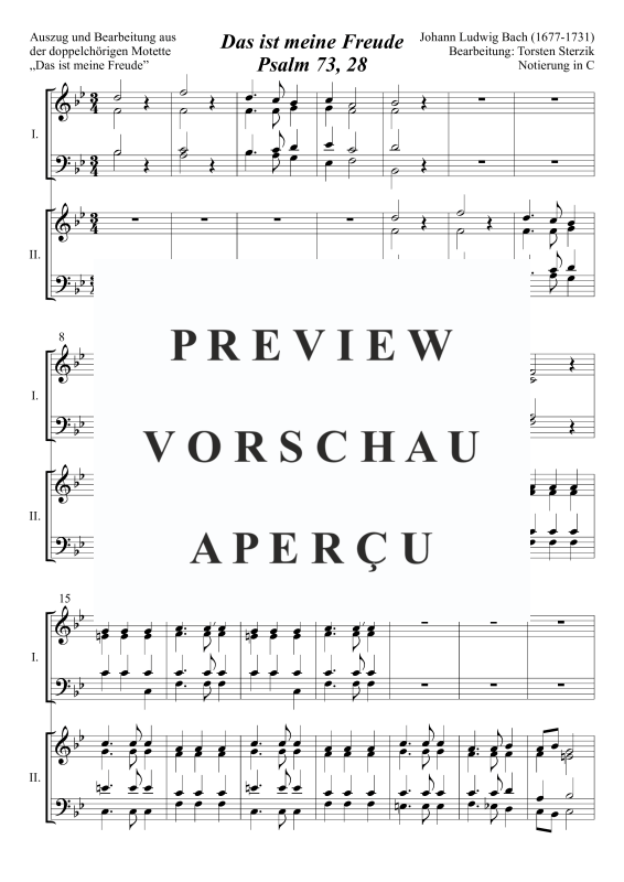 Product gallery: Page 2 of 5 Das ist meine Freude, Psalm 73, 28, , Trombone Choir - Double Choir