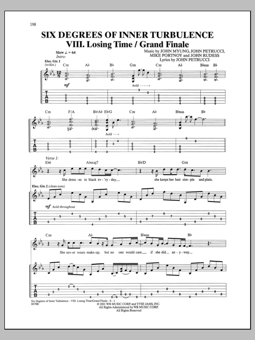 Product picture to: Six Degrees Of Inner Turbulence: VIII. Losing Time/Grand Finale