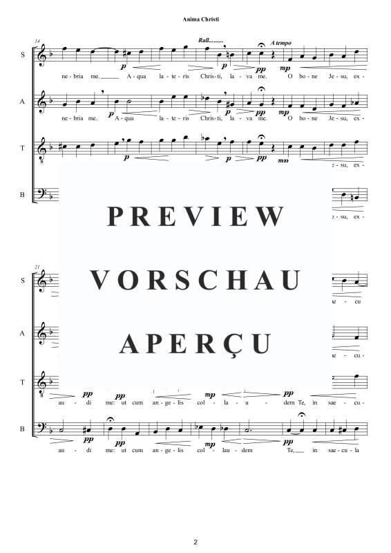 Produktgalerie: Seite 3 von 8 Anima Christi, , Motette Gemischter Chor