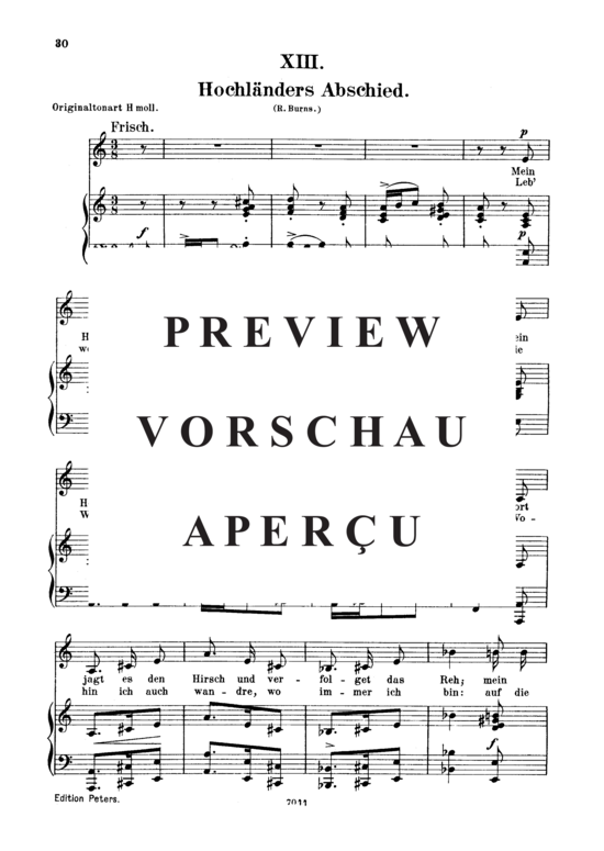 Product gallery: Page 2 of 4 Hochländers Abschied, Op.25 No.13, , Low Voice and Piano