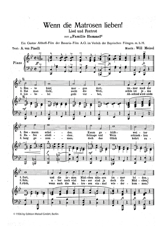 Produktbild zu: Wenn die Matrosen liebenaus: Familie Hummel (Film)