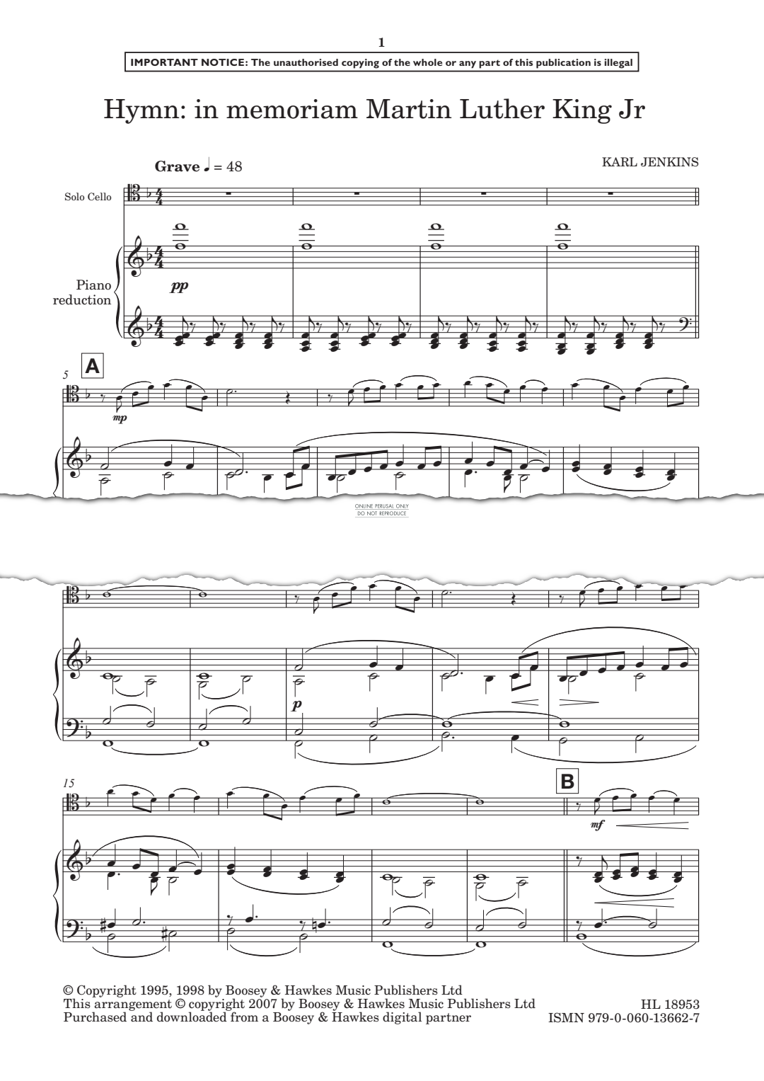 gallery: Hymn: In memoriam Martin Luther King Jr, Karl Jenkins