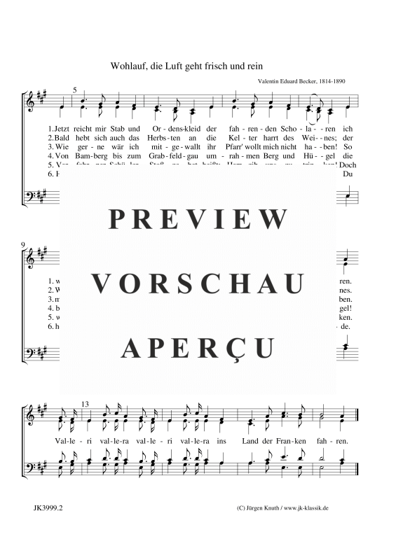 gallery: Wohlauf, die Luft geht frisch und rein, , (mixed choir)