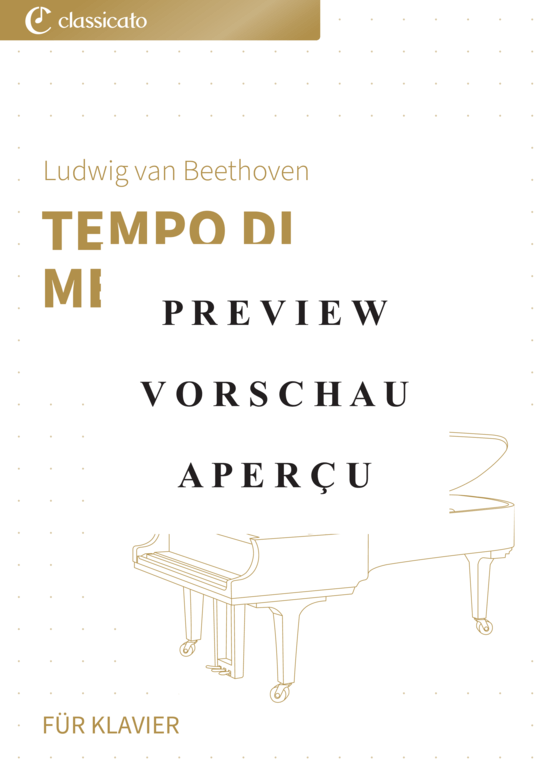 Produktgalerie: Seite 2 von 8 Tempo di Menuetto - 2. Satz aus der Sonate Nr. 20, op. 49,2 , , Klavier Solo