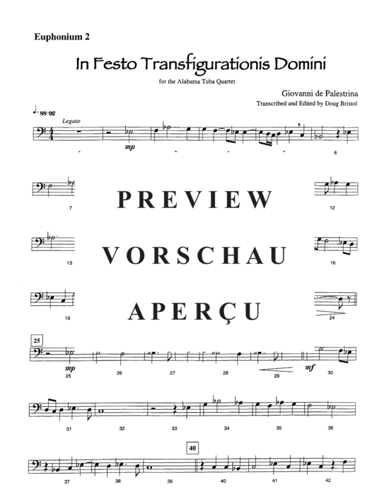 Product gallery: Page 11 of 16 In Festo Tranfigurationis Domini , , (Tuba Quartett EETT)