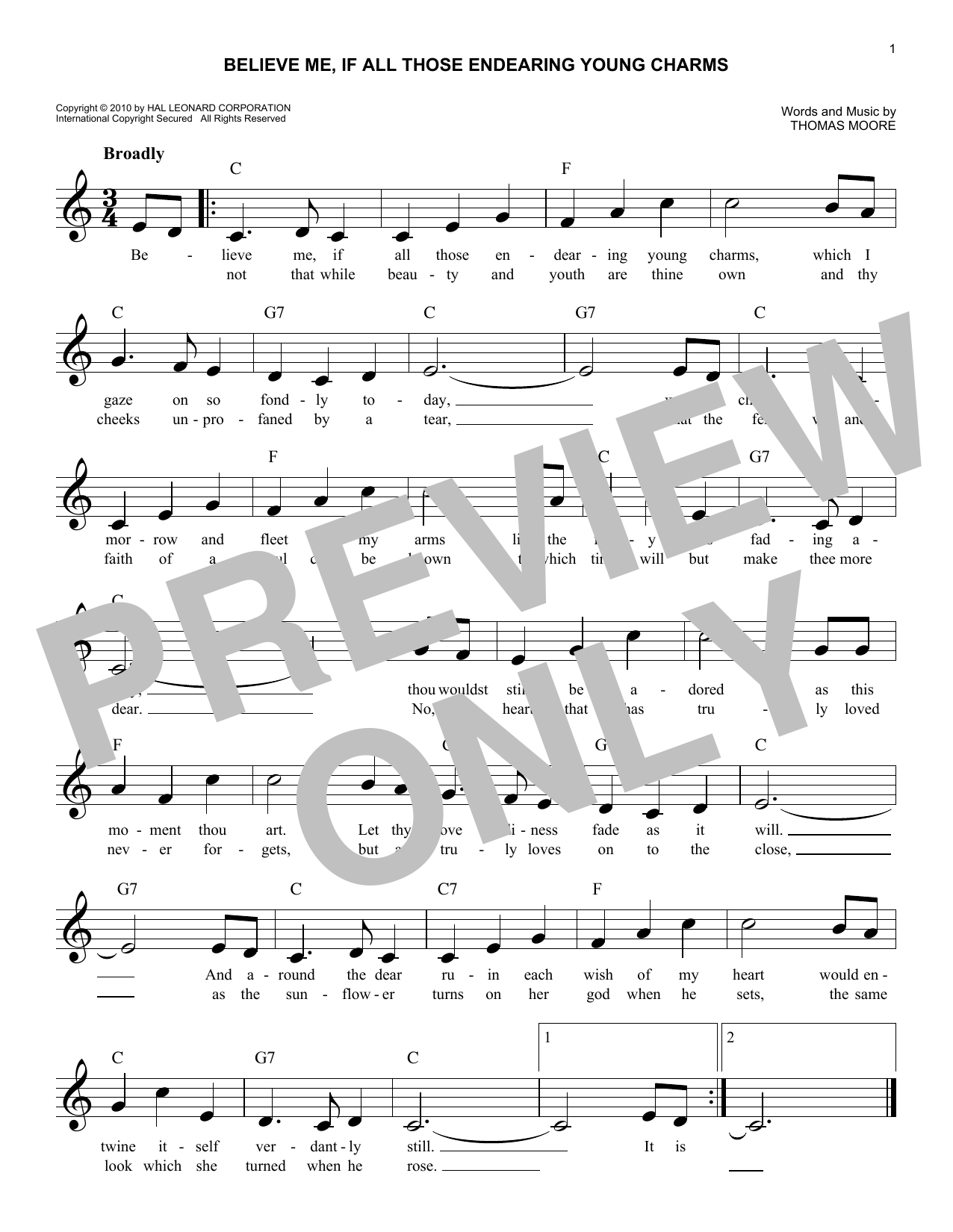 Produktbild zu: Believe Me, If All Those Endearing Young Charms