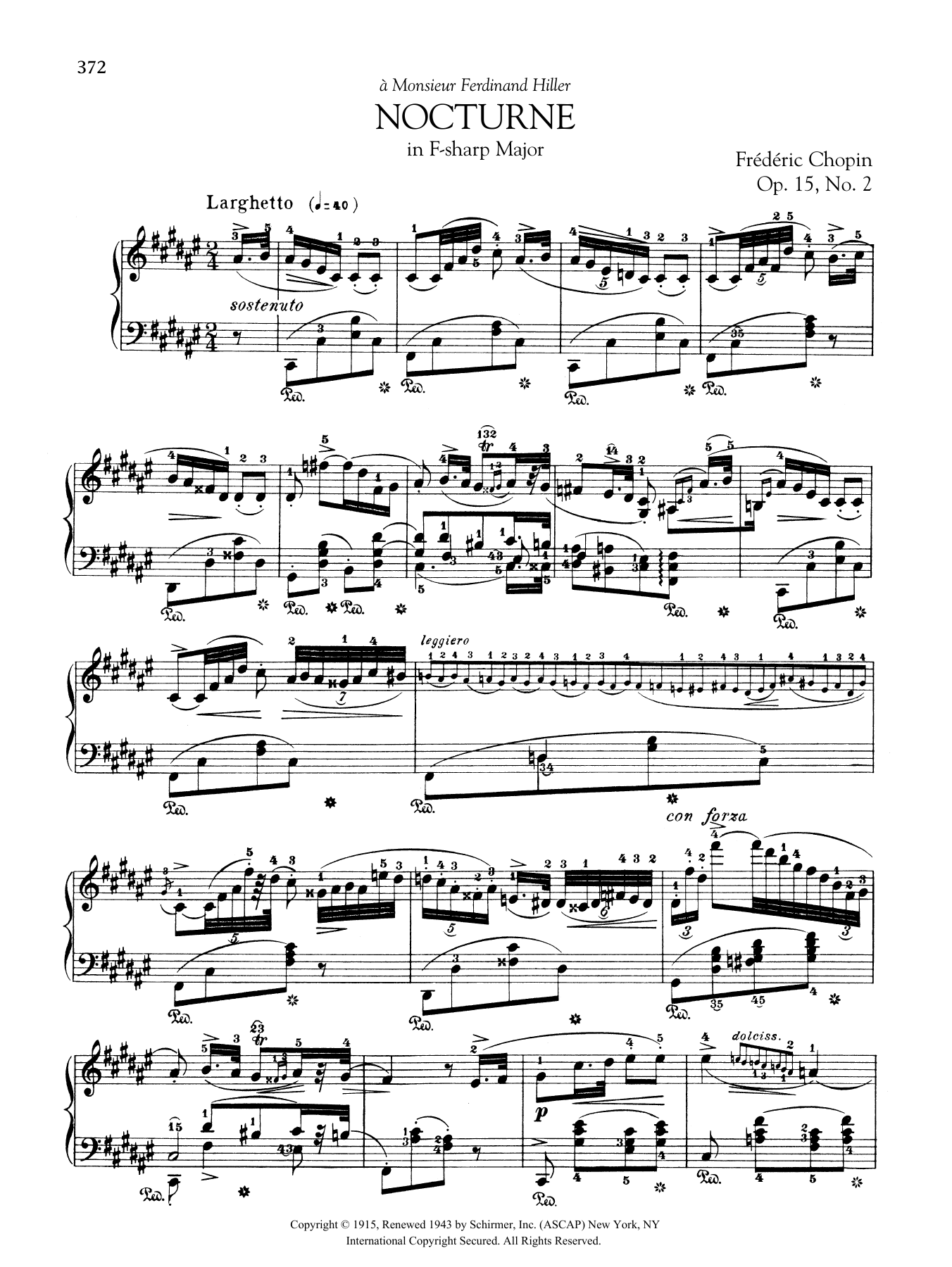 Product gallery: Page 1 of 1 Nocturne in F-sharp Major, Op. 15, No. 2, Frédéric Chopin