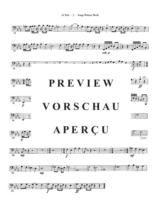 Product gallery: Page 19 of 21 Song Without Words , , (Tuba Quartett EETT)