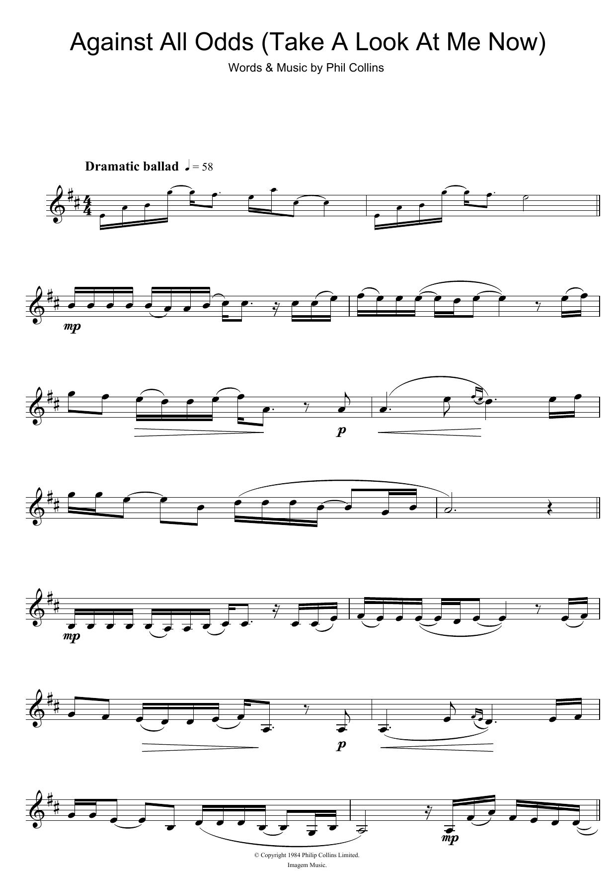 Product gallery: Page 1 of 1 Against All Odds (Take A Look At Me Now), Phil Collins