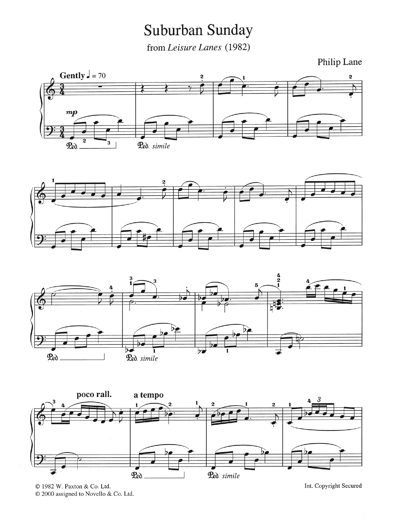 Produktbild zu: Suburban Sunday (from "Leisure Lanes")