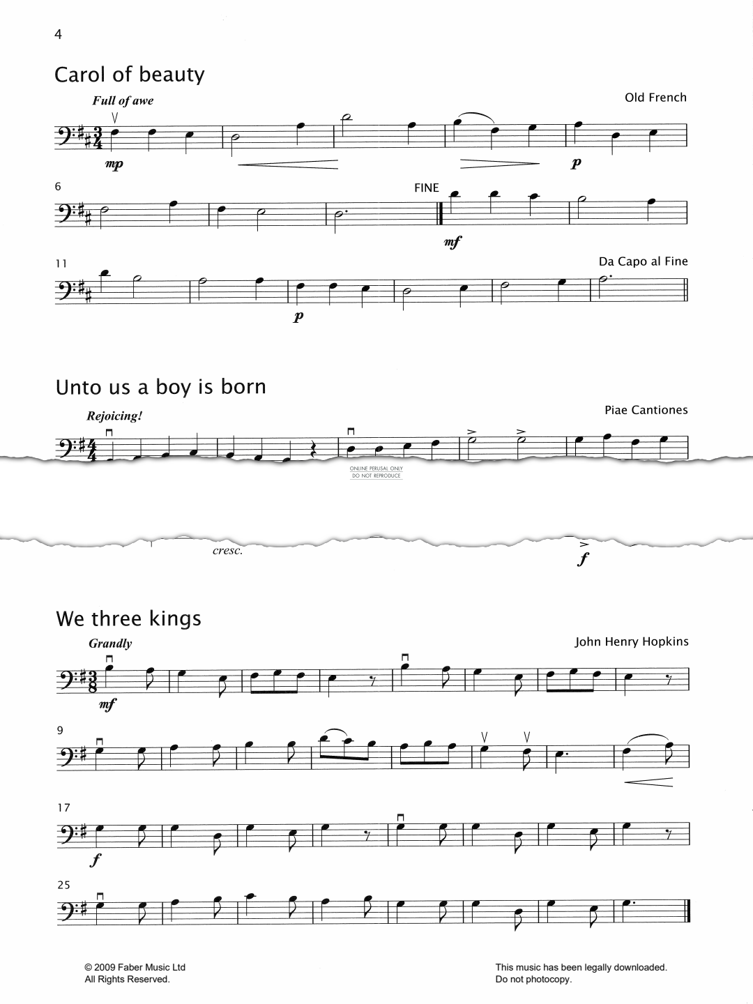 Produktgalerie: Seite 1 von 1 Carol Of Beauty, French Traditional, Violoncello