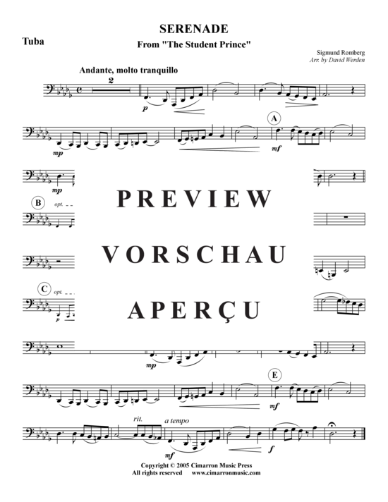 Product gallery: Page 6 of 6 Serenade , , (tuba + piano)