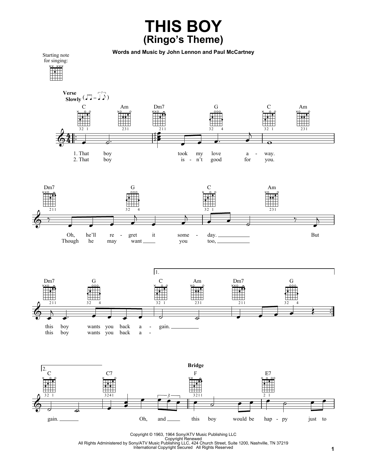 Produktbild zu: This Boy (Ringo's Theme)