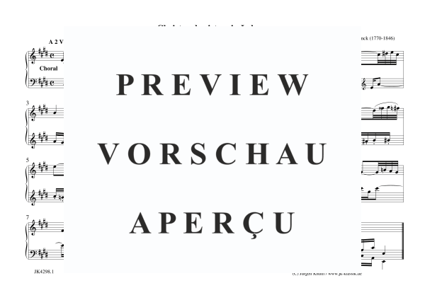 Produktgalerie: Seite 1 von 4 Christus der ist mein Leben Op. 77 Nr. 3, , Orgel Solo