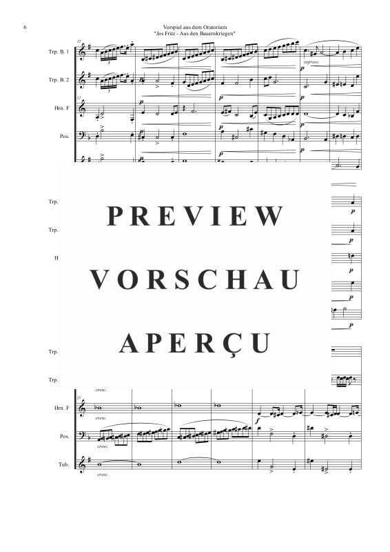 Product gallery: Page 7 of 11 Jos-Fritz (Vorspiel aus dem Oratorium Jos Fritz - aus den Bauernkriegen), , Brass Quintet