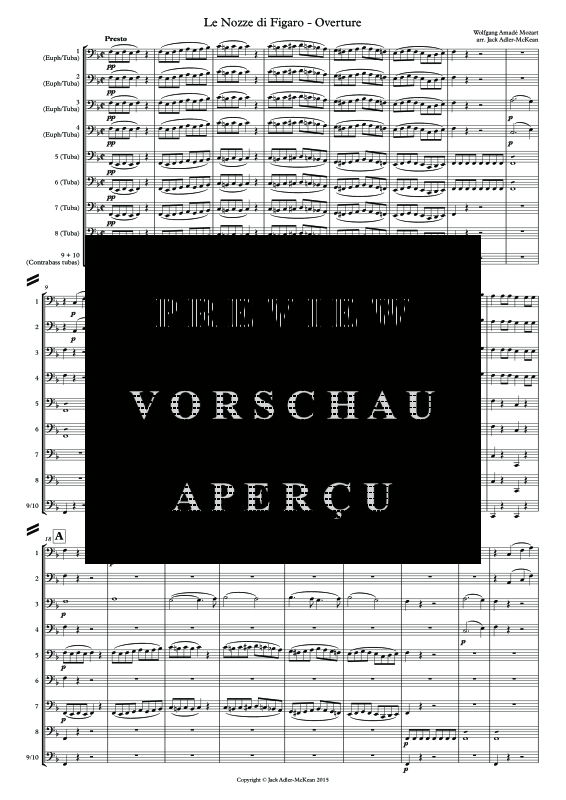 gallery: Overture to The Marriage of Figaro, , (Tuba Ensemble)