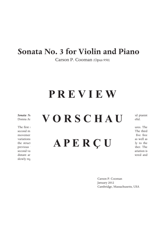 Product gallery: Page 2 of 21 Sonata no. III for violin and piano , , (violin + piano)