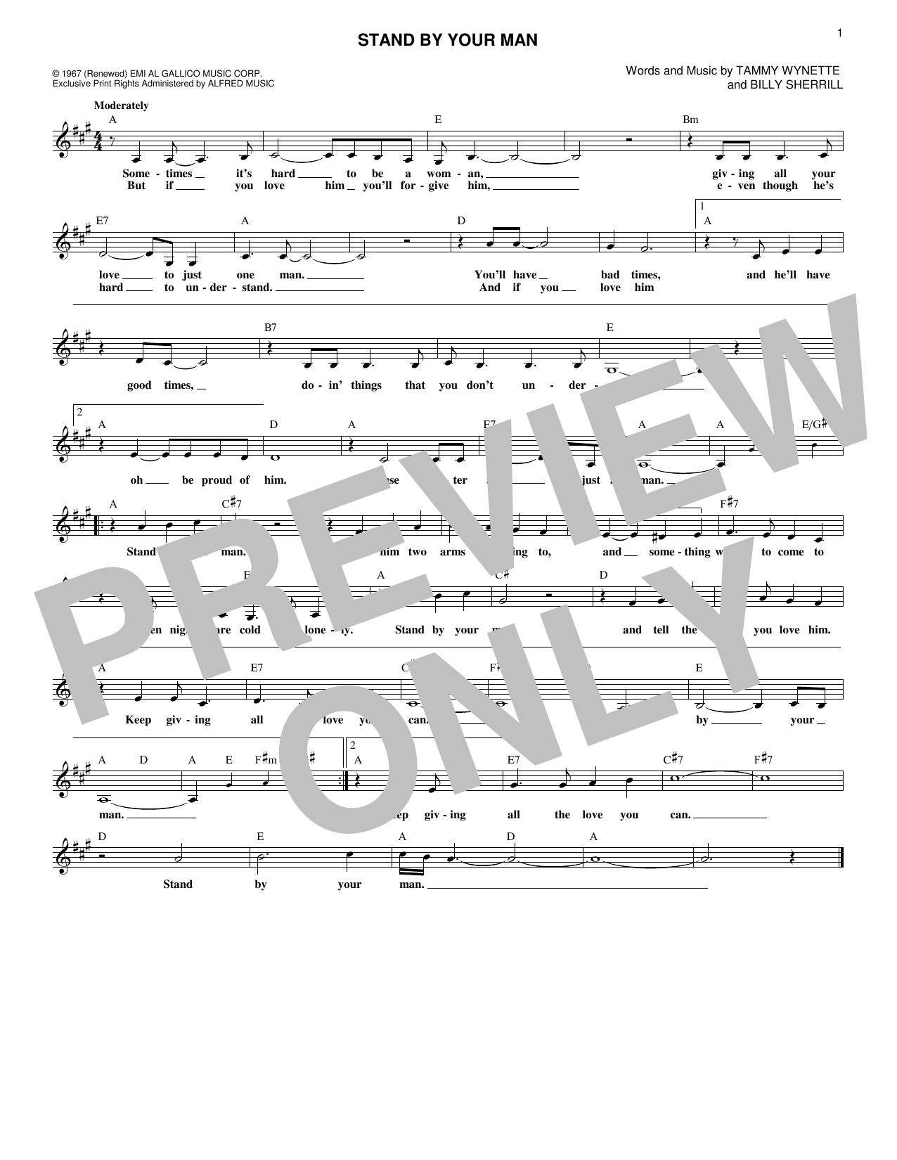 Produktbild zu: Stand By Your Man
