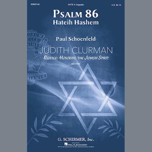 cover: Psalm 86, Paul Schoenfeld