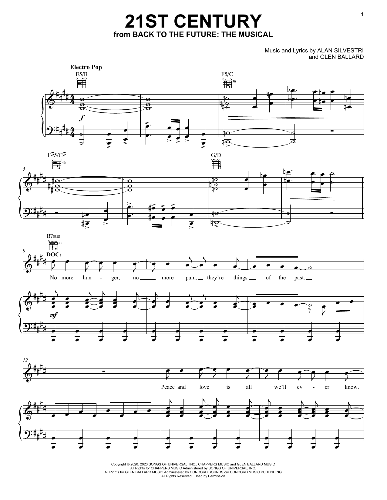 Produktbild zu: 21st Century (from Back To The Future: The Musical)
