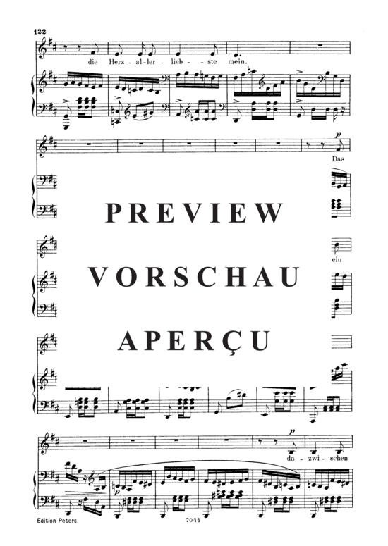 gallery: Das ist ein Flöten und Geigen, Op.48 No.9 , , (Gesang tief + Klavier)