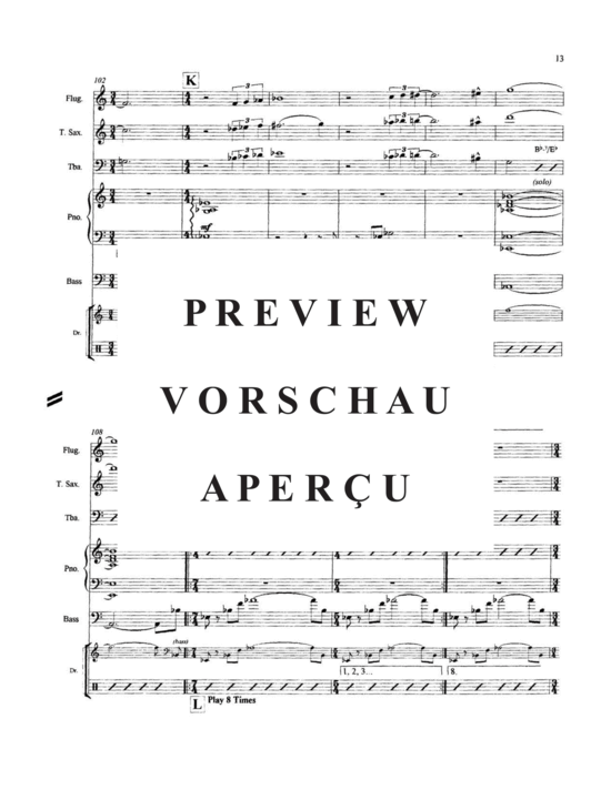 Produktgalerie: Seite 15 von 21 Lights of Loveland , , (Flügelhorn, Tenorsax, Tuba + Band)